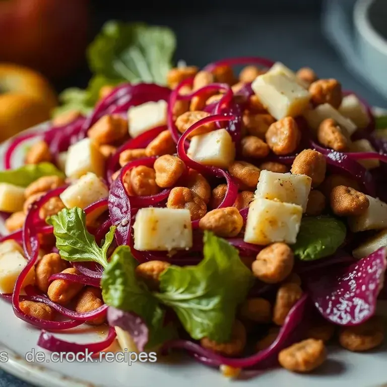 Radicchio-Salat mit Ziegenkäse und karamellisierten Walnüssen