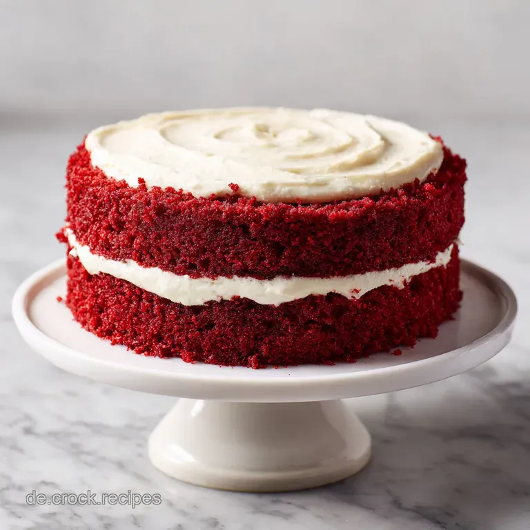 Slice of moist, deep-red velvet cake with layers of smooth white frosting, presented on a delicate plate ready to be served.