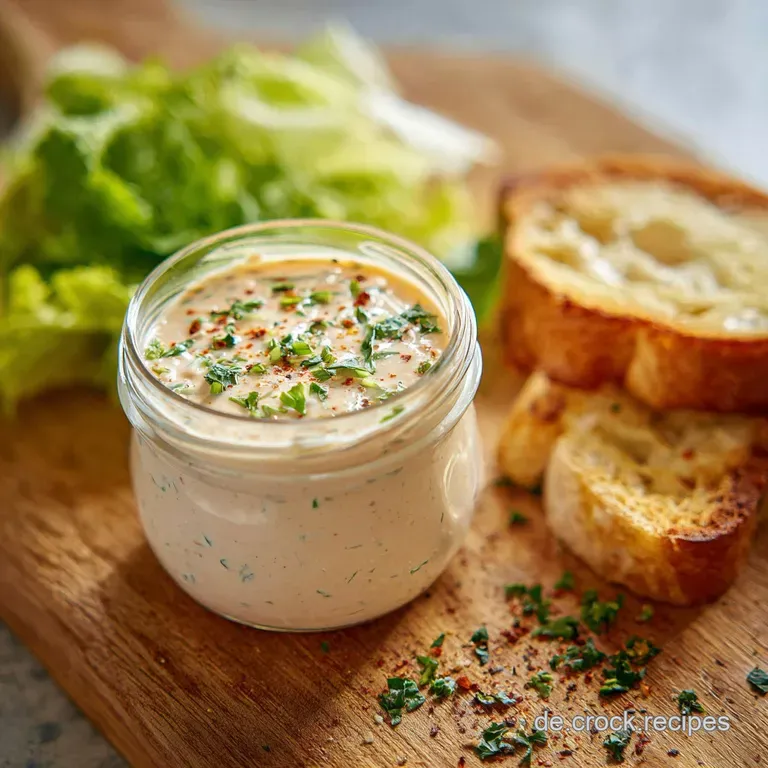Elegant dollop of remoulade, light yellow with bright herb specks, drizzled artfully next to a seafood dish, creating an a...
