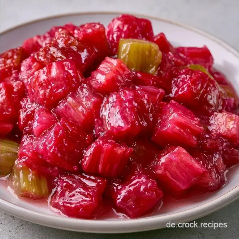 Rhabarberkompott 4 Zutaten Rezept: Fruchtig & Gl&auml;nzend