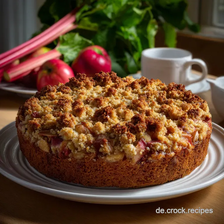 Leckerer Rhabarberkuchen Fr Den Frhling Ein: Der Klassiker
