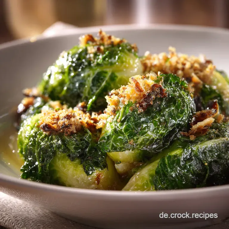 Rosenkohl mit ger&ouml;steten Semmelbr&ouml;seln: Der Klassiker mit brauner Butter und Al-Dente-Garantie