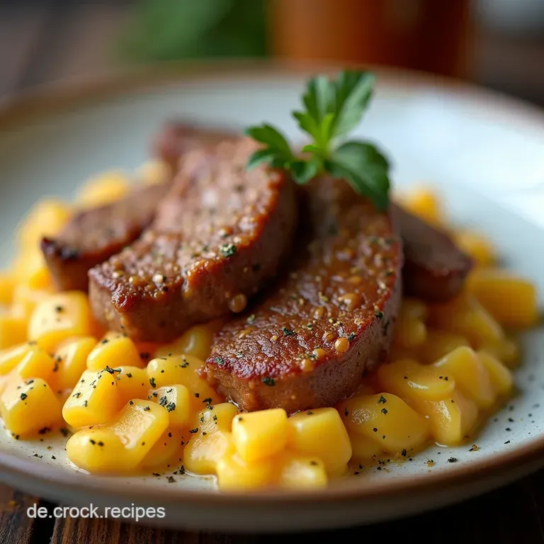 Der Herzhafte Wintertraum Cremiger Rosenkohlauflauf mit w&uuml;rzigem Hackfleisch und Muskatkruste