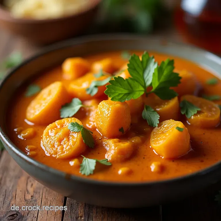 Rote Linsencurrysuppe W&auml;rmend W&uuml;rzig Wunderbar presentation