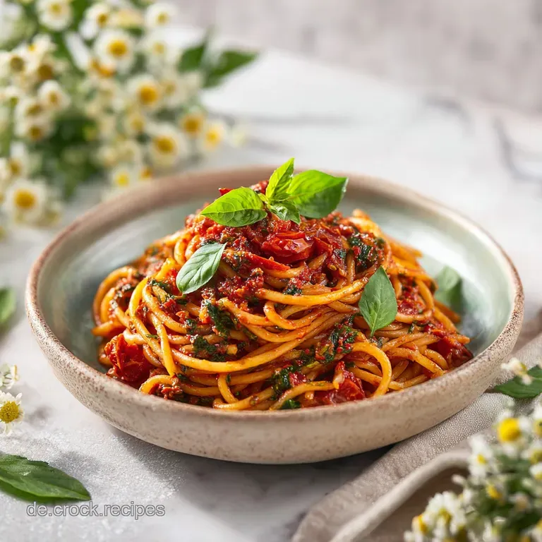 Rotes Tomatenpesto: Intensiv & Schnell