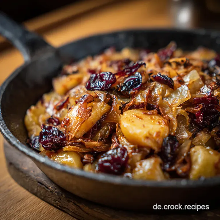 Rotkohlgl&uuml;ck Aus Der Pfanne Herzhafte Kartoffelpfanne presentation