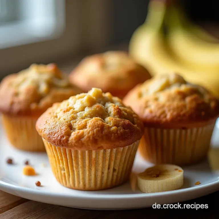 Saftige BananenHaferflockenMuffins Der gesunde Fitmacher