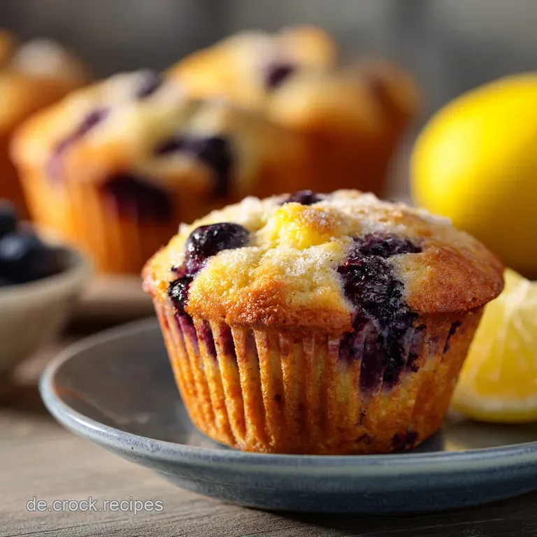 Blaubeer Muffins mit Zitrone: Saftige Zitronen-Muffins ganz einfach backen