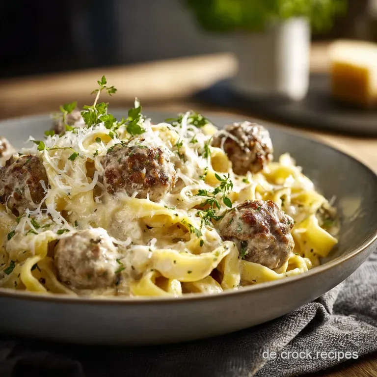 Soulfood à la Mutti Cremige Pasta mit saftigen Hackbällchen