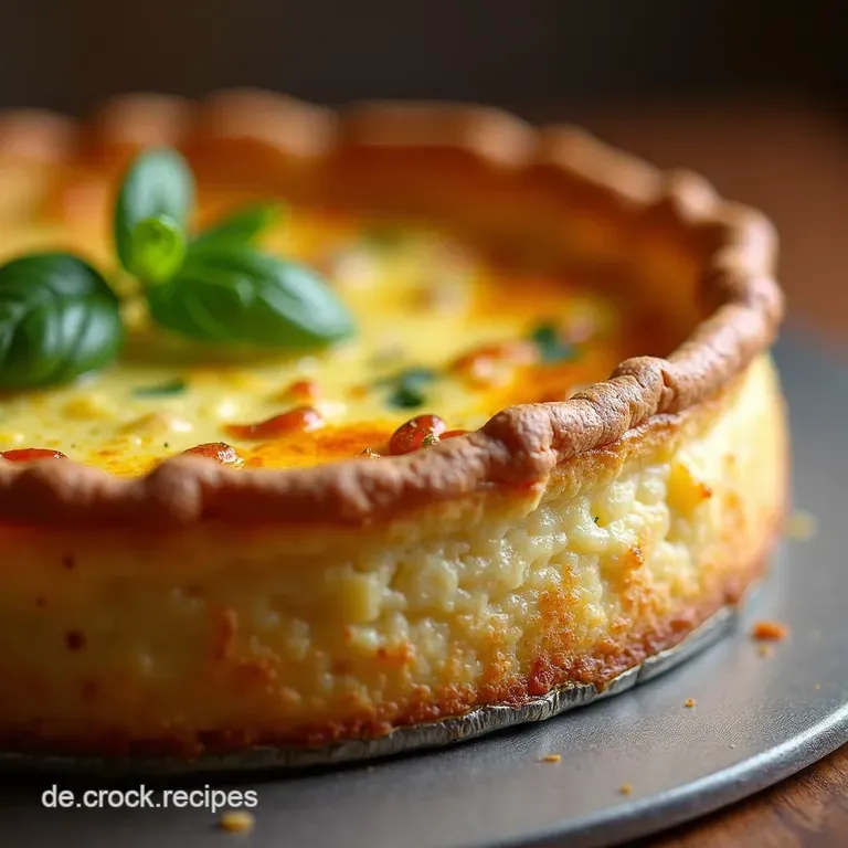Saftige Lorraine Quiche presentation