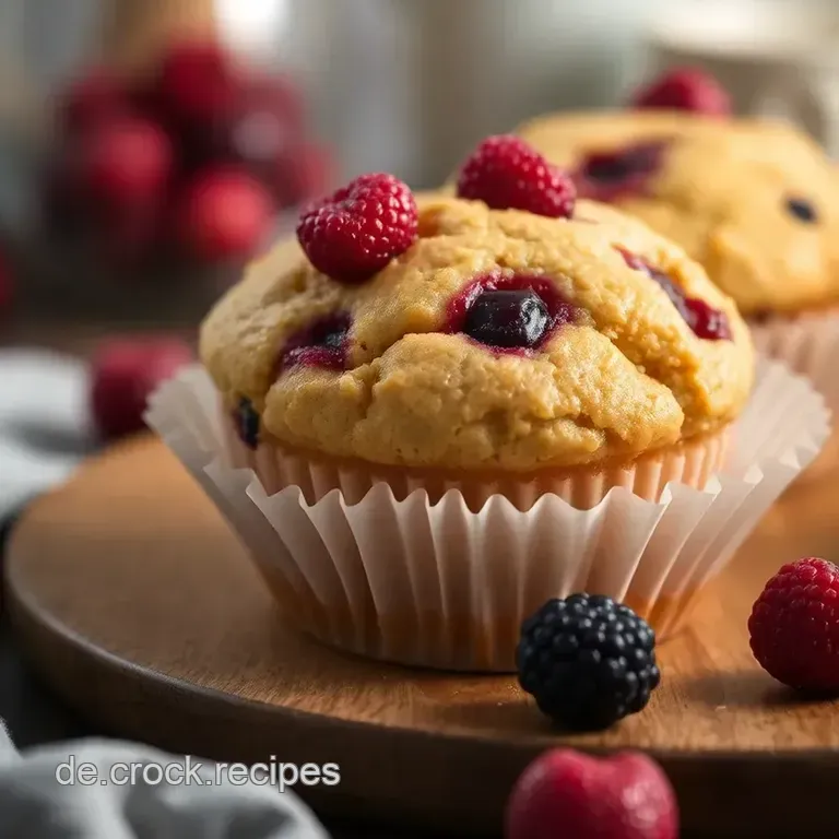 Saftige Vegane Muffins mit Himbeeren und Chiasamen presentation