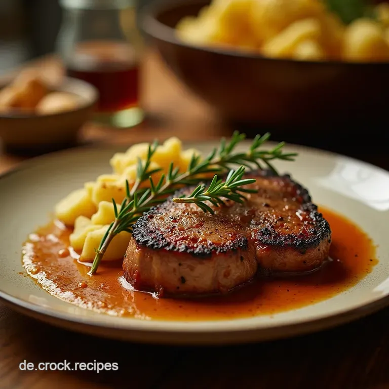 Der Perfekte Hackbraten Saftig W&uuml;rzig Mit Rosmarinknoblauchofenkartoffeln presentation