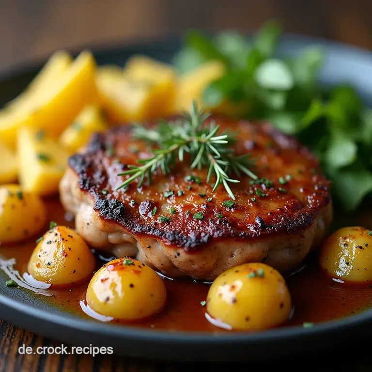 Der Perfekte Hackbraten Saftig Würzig mit RosmarinKnoblauchOfenkartoffeln