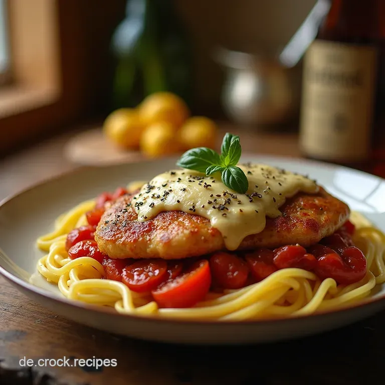 Saltimbocca Alla Romana Kalbsschnitzel Mit Salbei Parmaschinken presentation