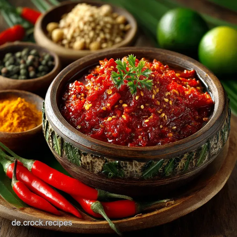 Authentisches Sambal Oelek Frischer Kick F&uuml;r Nasi Goreng Und Co presentation