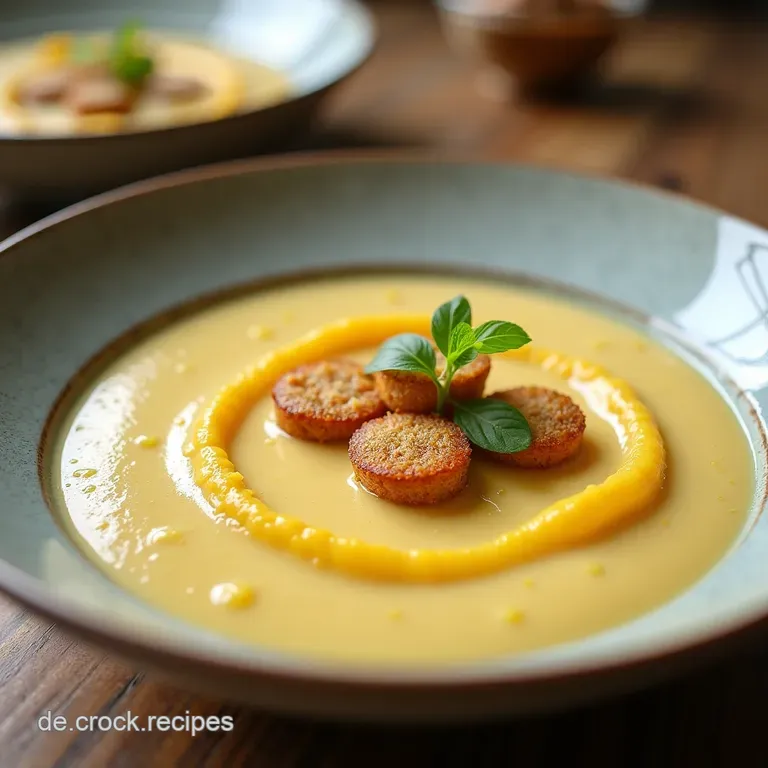 Weißes Gold Samtige Rheinische Spargelcremesuppe mit SchnittlauchCroûtons