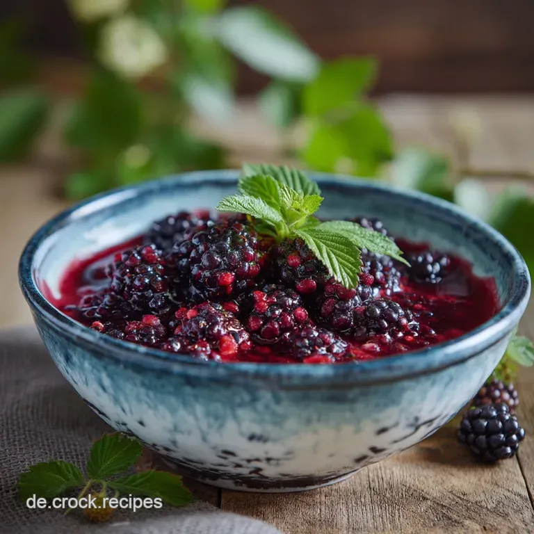 Brombeermus: Omas Samtiges Kernfreies Rezept presentation