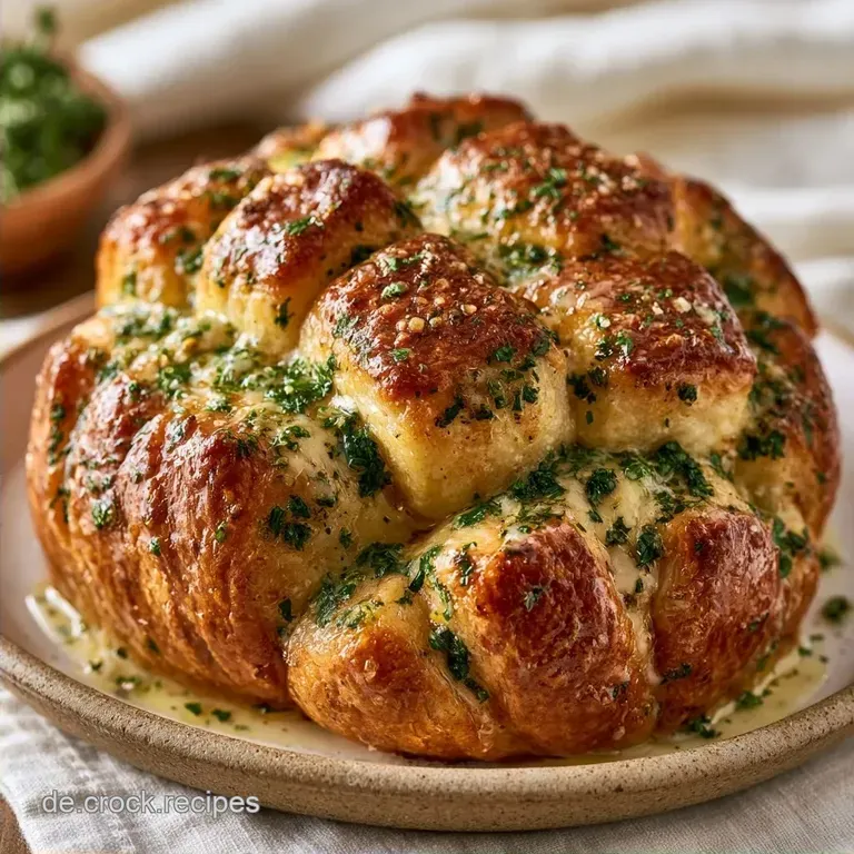 Schnelles Zupfbrot mit Kr&auml;uterbutter in 35 Min