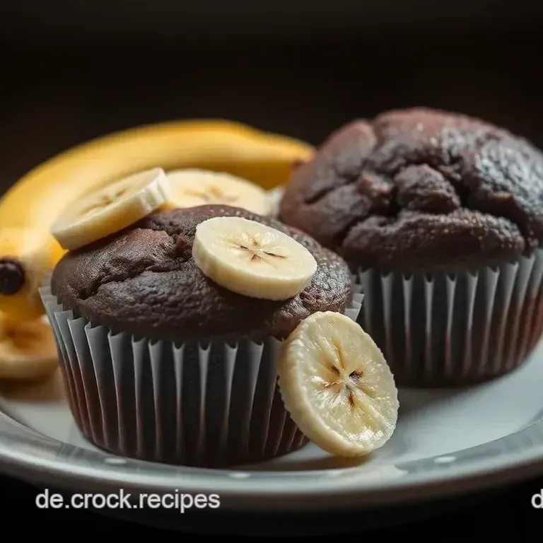 Schoko-Banane Muffins mit Schokostückchen