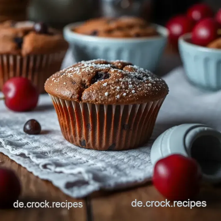 Schokoladige Kirsch-Muffins: Süße Versuchung aus dem Ofen presentation