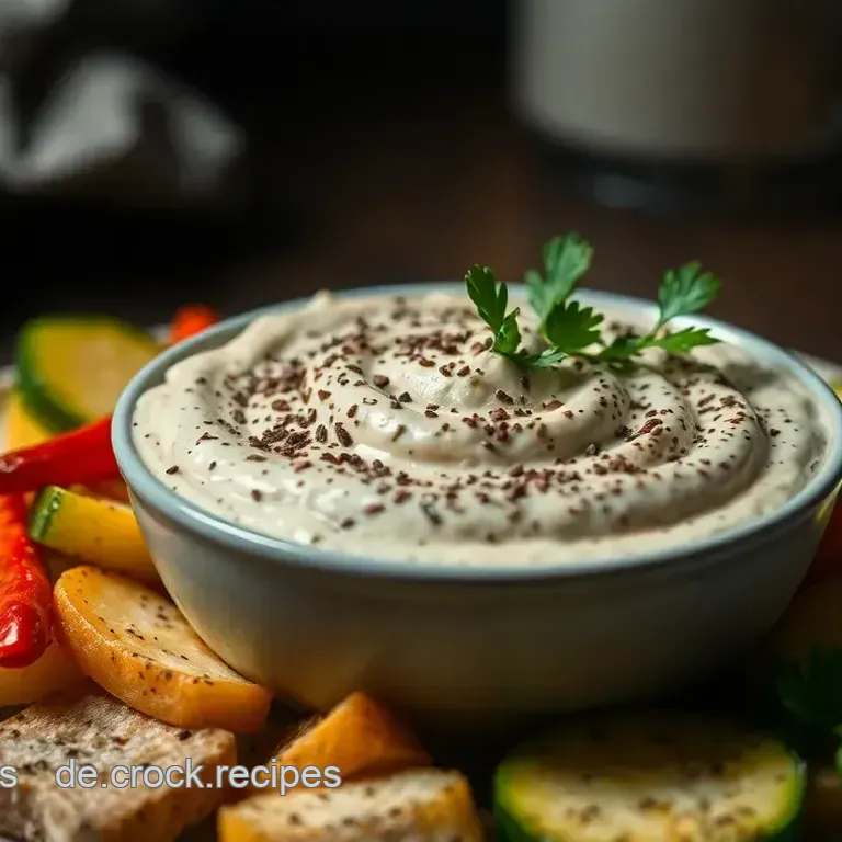 Leckerer schwarzer Sesam-Dip mit geröstetem Gemüse für jede Gelegenheit