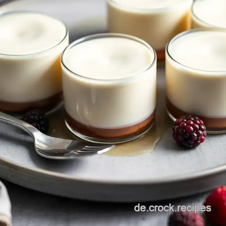 Seidenweiche Panna Cotta presentation