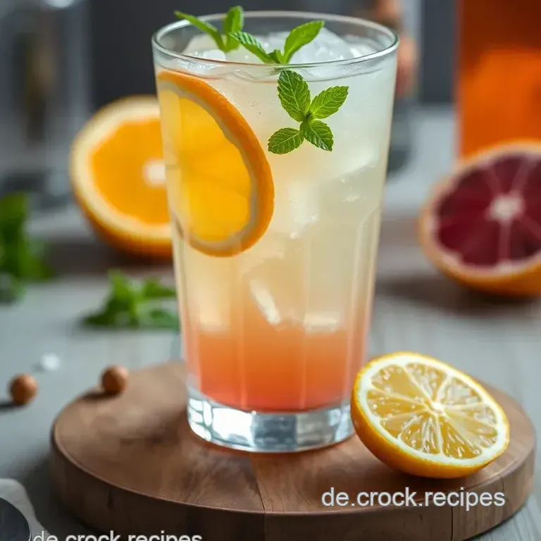 Sommerlicher Citrus-Cocktail aus dem Cocktail-Shaker presentation