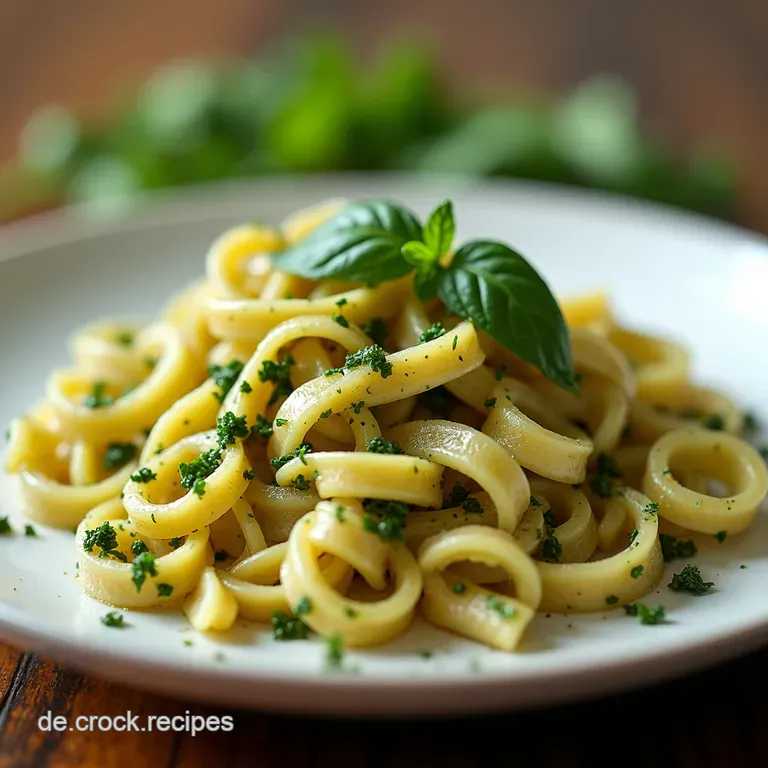 Sommerlicher Italienischer Nudelsalat mit Pesto und Rucola