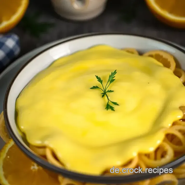 Sonnenschein-Hollandaise: Sauce Hollandaise mit Orangen-Twist presentation