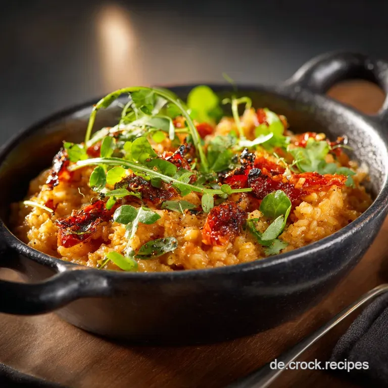 Mediterrane Reispfanne: Cremig W&uuml;rzig Mit Feta Und H&auml;hnchen presentation