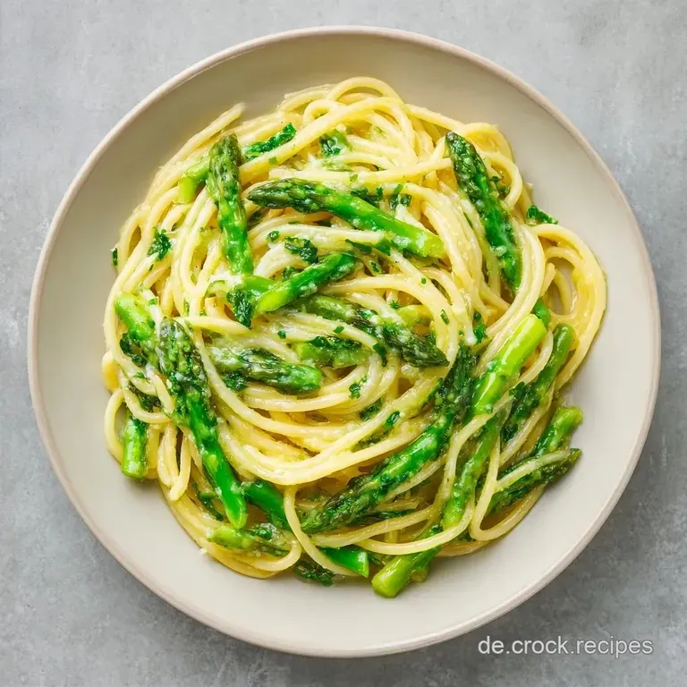 Spargel mit Zitrone: Samtige Pasta