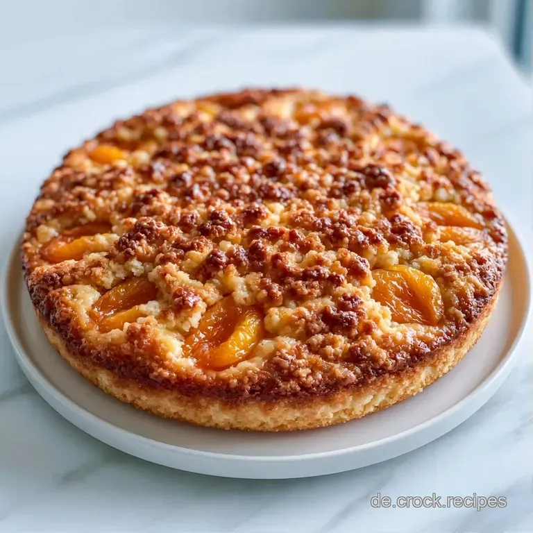 Ein St&uuml;ck goldgelber Kuchen auf einer wei&szlig;en Porzellanplatte, best&auml;ubt mit feinem Puderzucker und sanftem Licht.