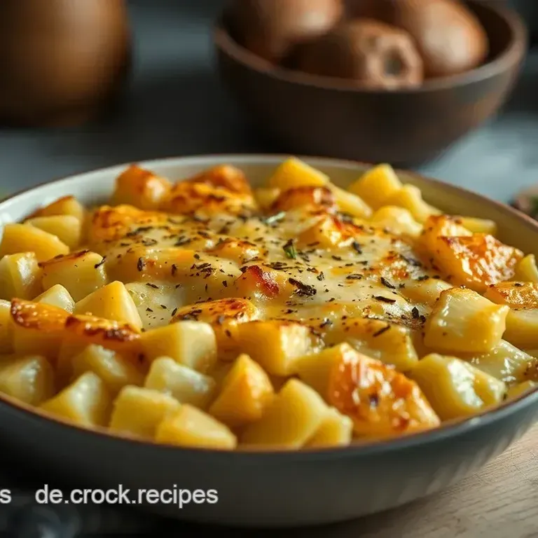 Süße Kartoffeln au Gratin mit würzigem Käse