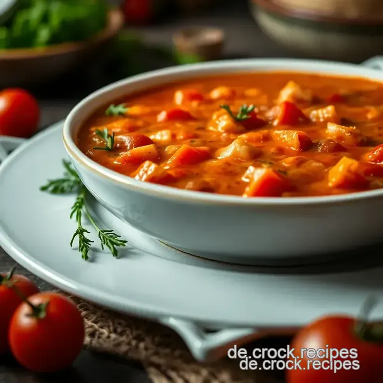 Süße Tomatensuppe à la Omas Geheimrezept presentation