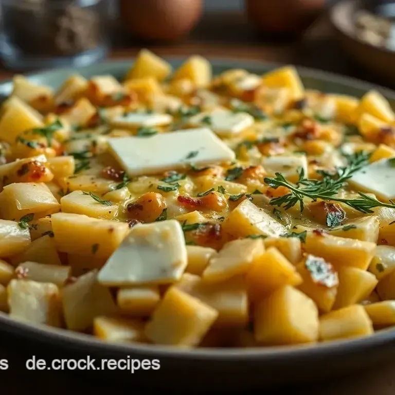 Süßkartoffelauflauf mit Käse und Kräutern