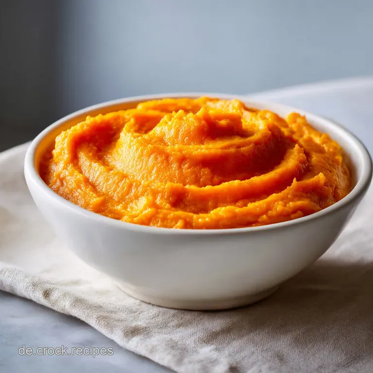 S&uuml;&szlig;kartoffelp&uuml;ree: Samtig und Muskat-Aromatisch