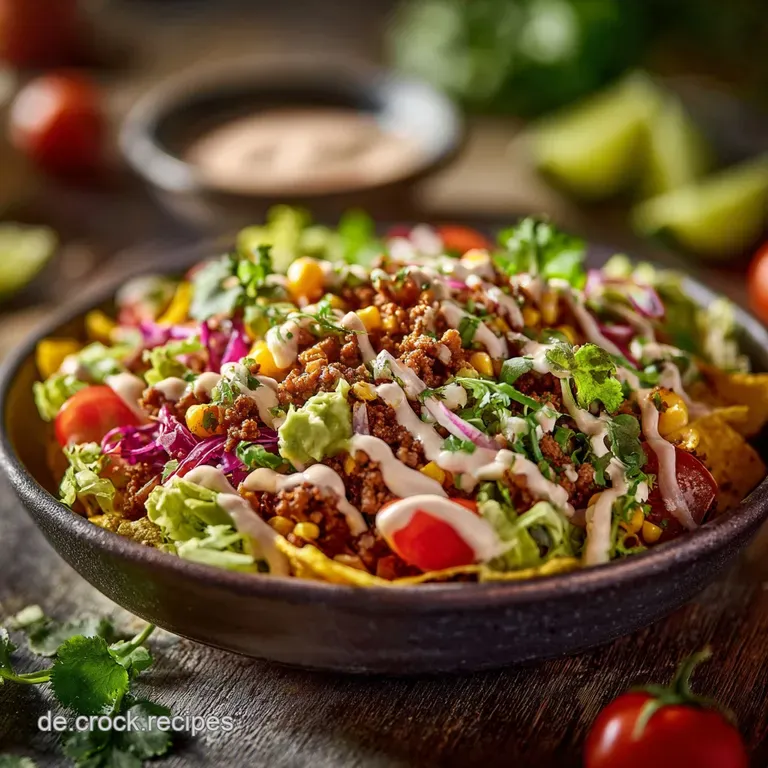 Taco Salat Bowl: Die Herzhafte Tex-Mex Power Bowl F&uuml;r Den Feierabend presentation