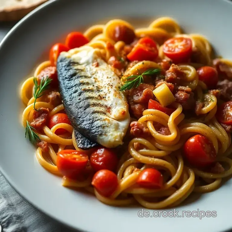 Thunfisch-Tomaten-Nudelauflauf presentation