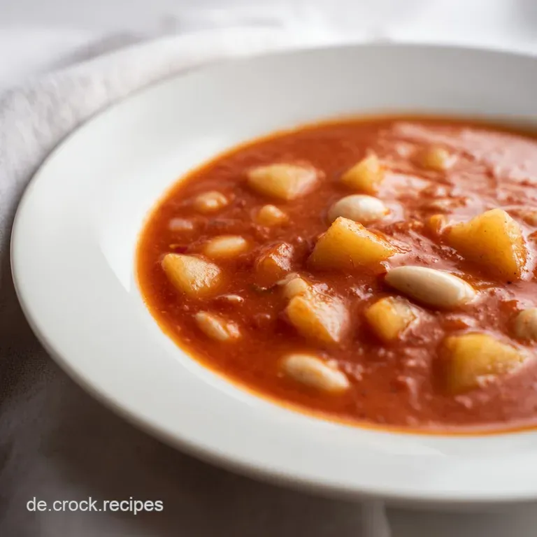 Tomaten-Kartoffel-Suppe Mit Wei&szlig;en Bohnen: Samtig