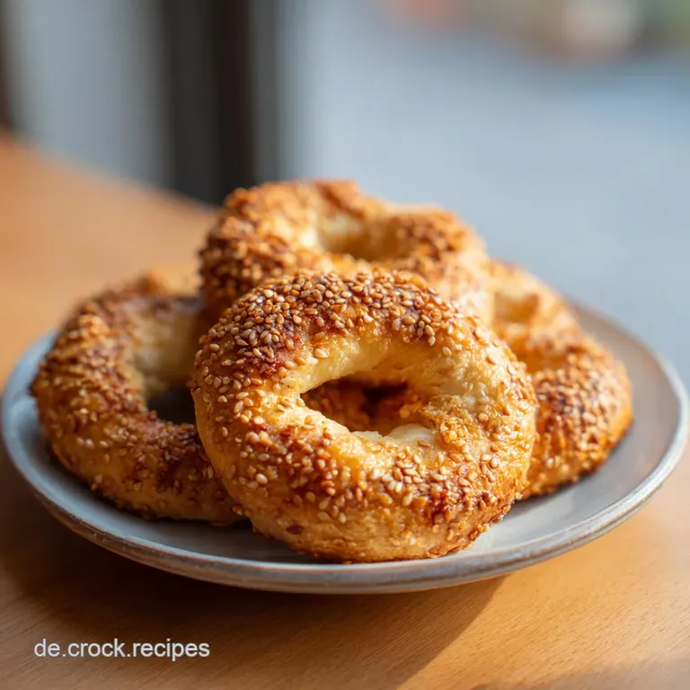 T&uuml;rkische A&ccedil;ma Sesamkringel: Fluffig und Butterzart