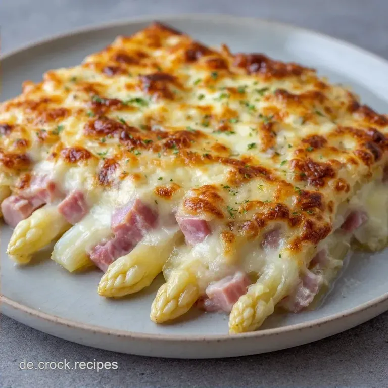 &Uuml;berbackener Wei&szlig;er Spargel: Goldbraun & Cremig