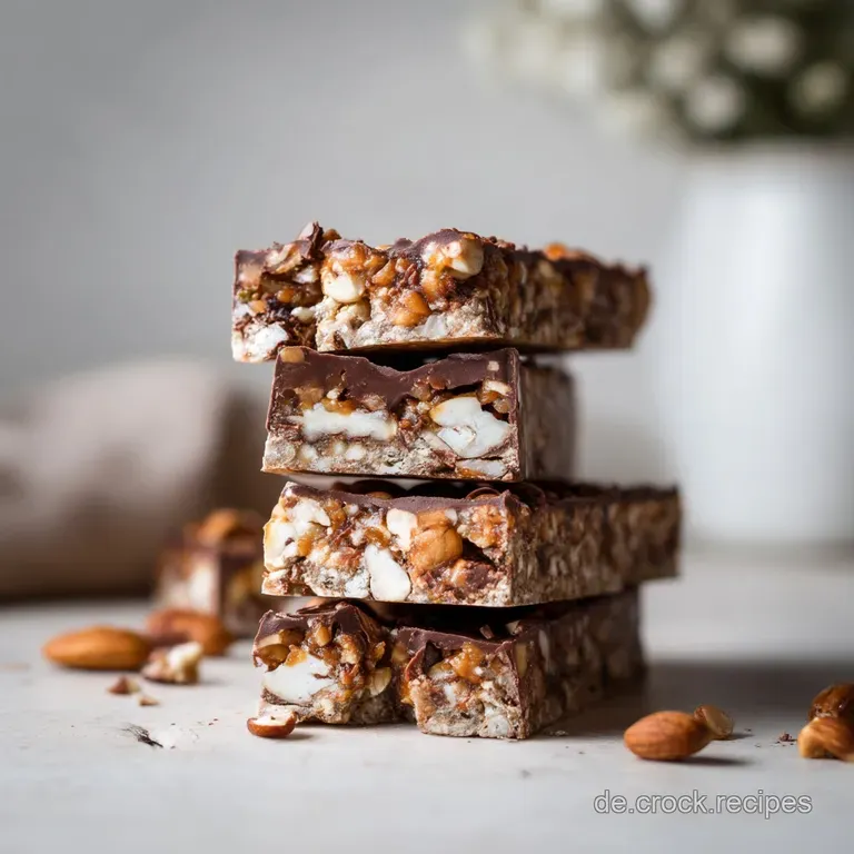 Vegane Riegel: Schoko-Nuss-Schnitten ohne Zucker