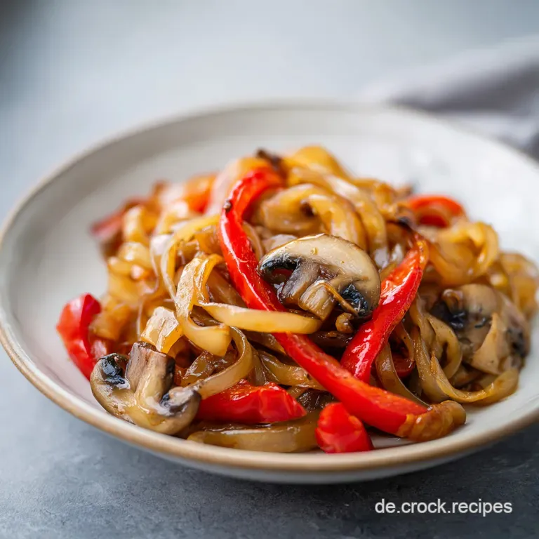 Schupfnudelpfanne: Vegan mit Paprika und Pilzen