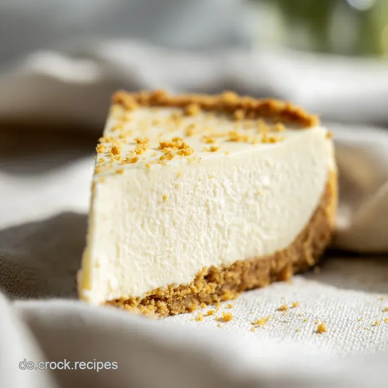 Ein St&uuml;ck cremiger, heller Kuchen auf wei&szlig;em Porzellan, garniert mit leuchtend roten Beeren und einem Minzblatt.