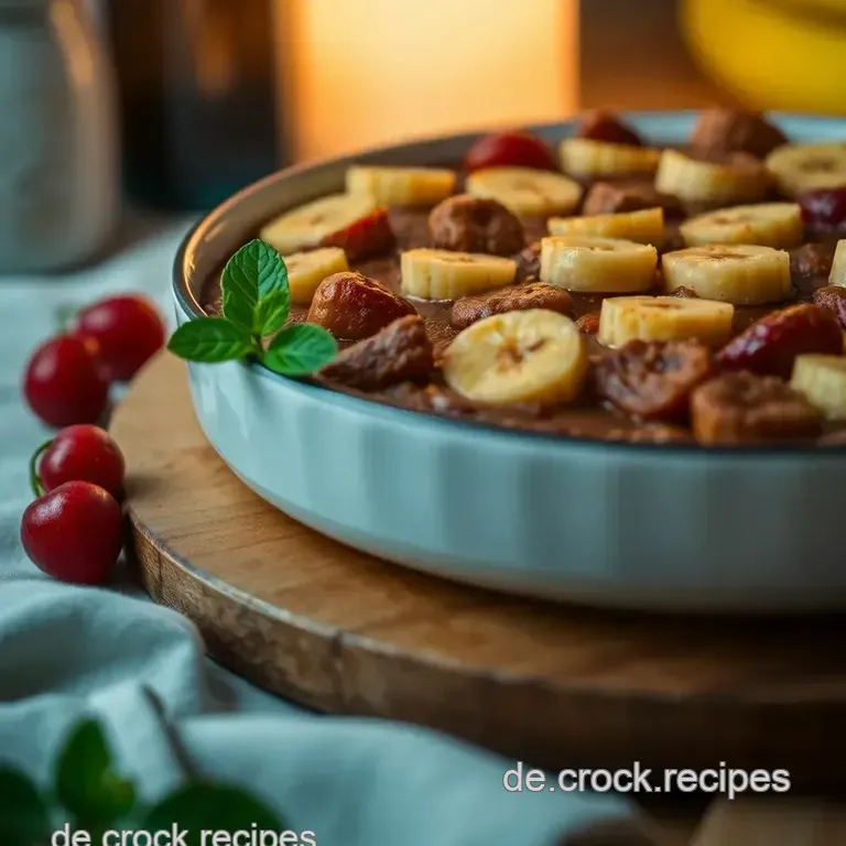 Veganer Kirsch-Bananen-Kuchen &quot One Pot Wonder&quot presentation