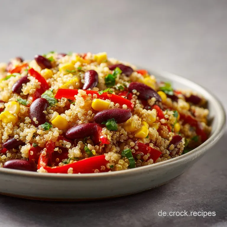 Quinoa-Bohnen-Salat mit Mais und Paprika: Vegan & Gesund