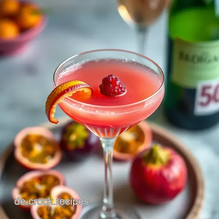 Verführerischer Pornstar Martini: Der Cocktail mit dem besonderen Kick presentation