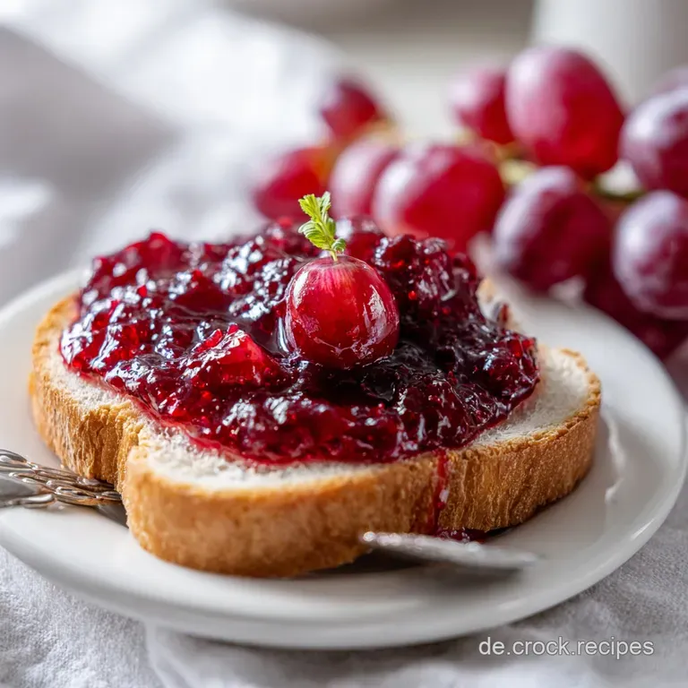 Weintrauben Marmelade: Samtig mit Vanille