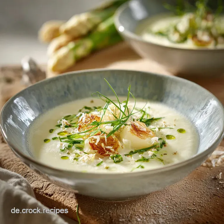 Samtige Leichte Spargelsuppe Cremige Spargelsuppe Mit Fondtrick presentation