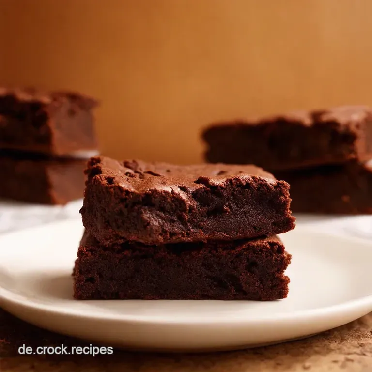 Weltbeste Saftige Brownies presentation